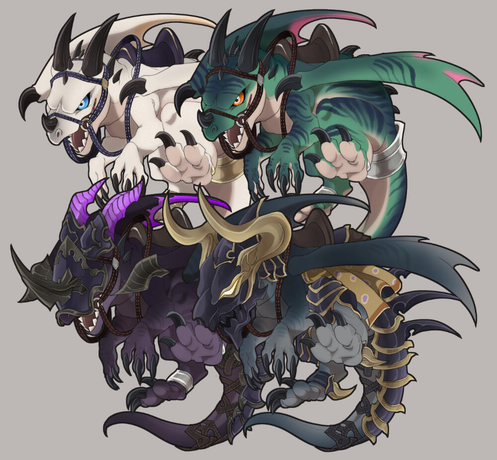 Gwiber charms (FFXIV inspired)